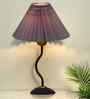 Matt Black Twister Small Pleated Lamp