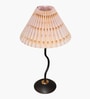 Matt Black Twister Small Pleated Lamp