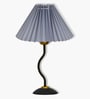 Matt Black Twister Small Pleated Lamp