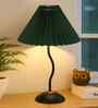 Matt Black Twister Small Pleated Lamp