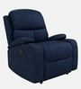 Matt Fabric Manual 1 Seater Recliner In Blue Colour