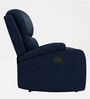 Matt Fabric Manual 1 Seater Recliner In Blue Colour