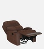 Matt Fabric Manual 1 Seater Recliner In Cocoa Colour
