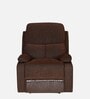 Matt Fabric Manual 1 Seater Recliner In Cocoa Colour
