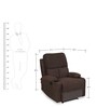 Matt 1 Seater Recliner in Chocolate Colour