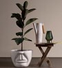 Matt White Porcelain Unwavered Love Uncle Large Planter
