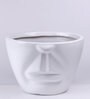 Matt White Porcelain Unwavered Love Uncle Large Planter