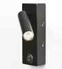 Matte Black Adjustable Spotlight   Reading/Task Wall Light