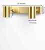 Matte Brass Finish Dual Cone Wall Light   Contemporary Metal Decorative Lamp