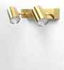Matte Brass Finish Dual Cone Wall Light   Contemporary Metal Decorative Lamp