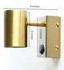 Matte Brass Finish Metal Modern Wall Light   Modern Decorative Fixture
