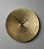 Golden Matte Plate Wall Clock