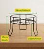 Black Heavy-Duty Round Matka Stand