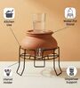 Black Heavy-Duty Round Matka Stand
