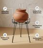 Black Heavy-Duty Round Matka Stand