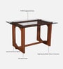 Mauren Acacia wood 4 seater Dinning Set in Natural Glazed finish
