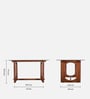 Mauren Acacia wood 4 seater Dinning Set in Natural Glazed finish