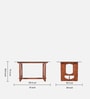 Mauren Acacia wood 4 seater Dinning Set with revolving chair in Natual Glazed finish Mauren Acacia wood 4 seater Dinning Set with revolving chair in Natual Glazed finish