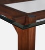 Mauren Acacia wood 4 seater Dinning Table in Natural Glazed finish
