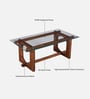 Mauren Acacia Wood Coffee Table in Natural Glazed Finish Mauren Acacia Wood Coffee Table in Natural Glazed Finish