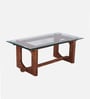Mauren Acacia Wood Coffee Table in Natural Glazed Finish Mauren Acacia Wood Coffee Table in Natural Glazed Finish