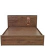 Mauricio Queen Size Bed With Storage In Columbia Walnut Finish