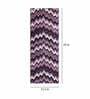 Mauve Zig Zag Polyester AntiSkid Bathmat