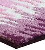 Mauve Abstract Polyester AntiSkid Bathmat