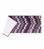 Mauve Zig Zag Polyester AntiSkid Bathmat