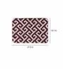 Mauve Traditional Polyester 28x20 Inches AntiSkid Bath Mat