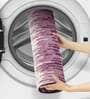 Mauve Abstract Polyester AntiSkid Bathmat