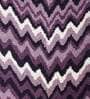 Mauve Zig Zag Polyester AntiSkid Bathmat