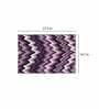 Mauve Geometric Polyester AntiSkid Bathmat
