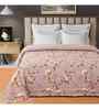 Mauve Microfiber Floral 180 GSM Double Size Reversible Comforter