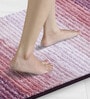 Mauve Polyester 32X20 Inches Anti-Skid  Bath Mat