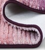 Mauve Polyester 32X20 Inches Anti-Skid  Bath Mat