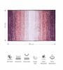 Mauve Polyester 32X20 Inches Anti-Skid  Bath Mat