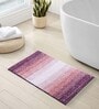 Mauve Polyester 32X20 Inches Anti-Skid  Bath Mat