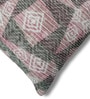 Mauve Polyester Geometric 16x16 inches Cushion Cover