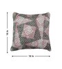 Mauve Polyester Geometric 16x16 inches Cushion Cover