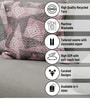 Mauve Polyester Geometric 16x16 inches Cushion Covers Set of 3