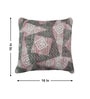 Mauve Polyester Geometric 16x16 inches Cushion Covers Set of 3
