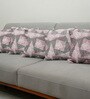 Mauve Polyester Geometric 16x16 inches Cushion Covers Set of 5