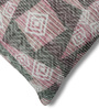 Mauve Polyester Geometric 18x18 inches Cushion Cover