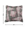 Mauve Polyester Geometric 20x20 inches Cushion Covers Set of 2