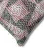 Mauve Polyester Geometric 20x20 inches Cushion Covers Set of 2
