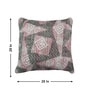 Mauve Polyester Geometric 20x20 inches Cushion Covers Set of 3