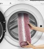 Mauve Polyester Machine Made  60 x 40 Inches Bath Mat