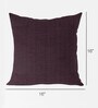 Purple Textured Polyester 16 x 16 Inches Cushion Covers (Set of 5)