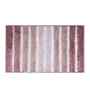 Mauve Polyester Striped 60x40 cm Bath Mat